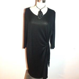 GAP Black Knit Long Sleeve Dress